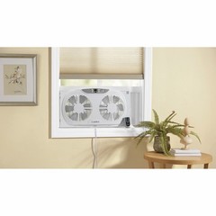 Lasko Remote Control Electronically Reversible Twin Window Fan with – FreeShip
