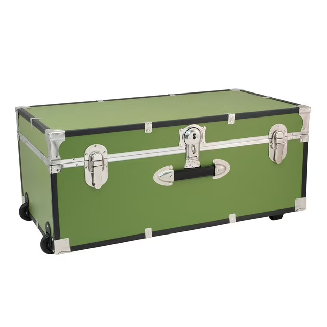 30" Trunk w/Wheels & Lock Storage Chest Clothing Organizer Box for Dorm Bedroom gallery
