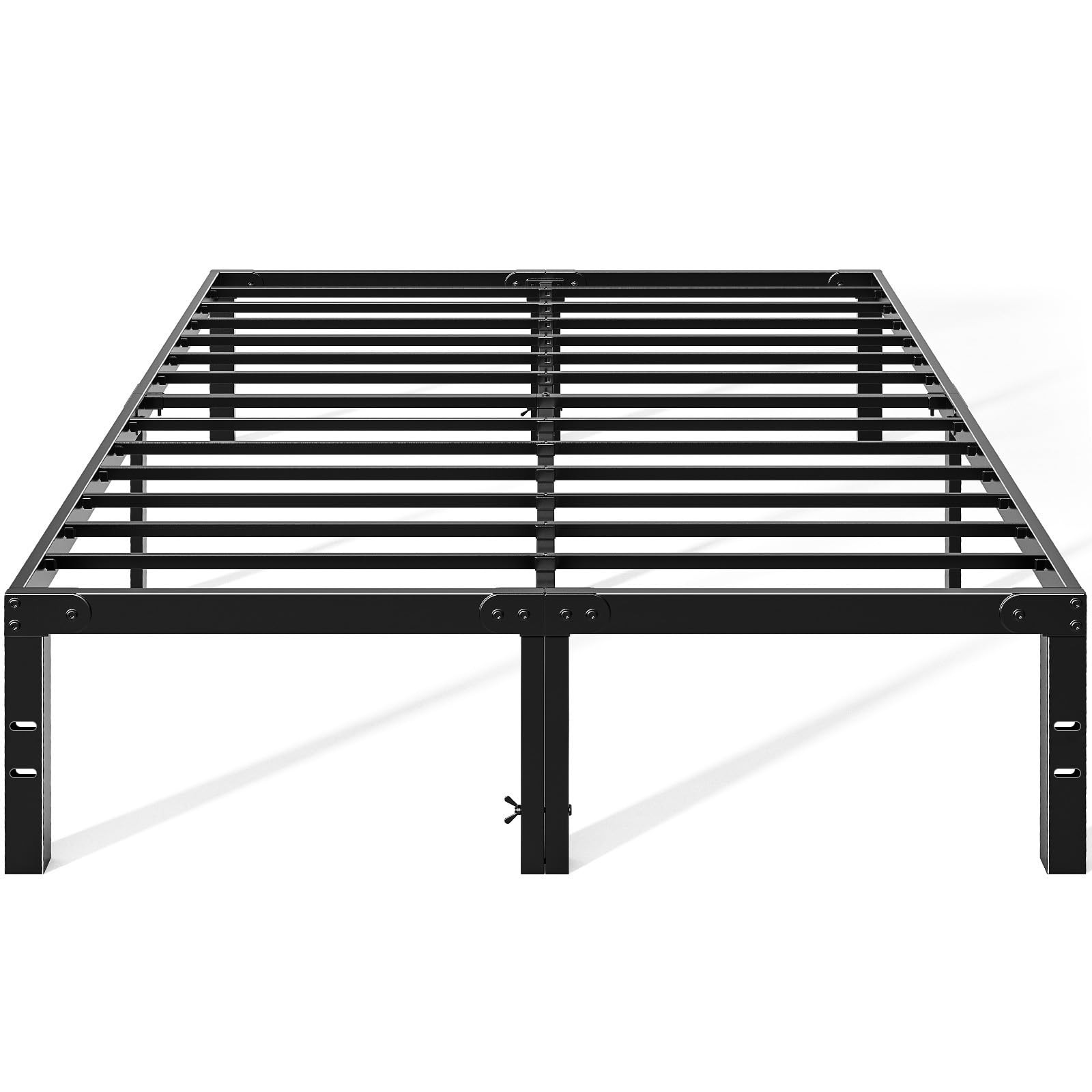 OLIXIS Metal Queen Bed Frame 14in High Black gallery