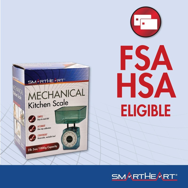 Mechanical Kitchen Scale, Precise Measurements with Removable Bowl, Measureme... gallery