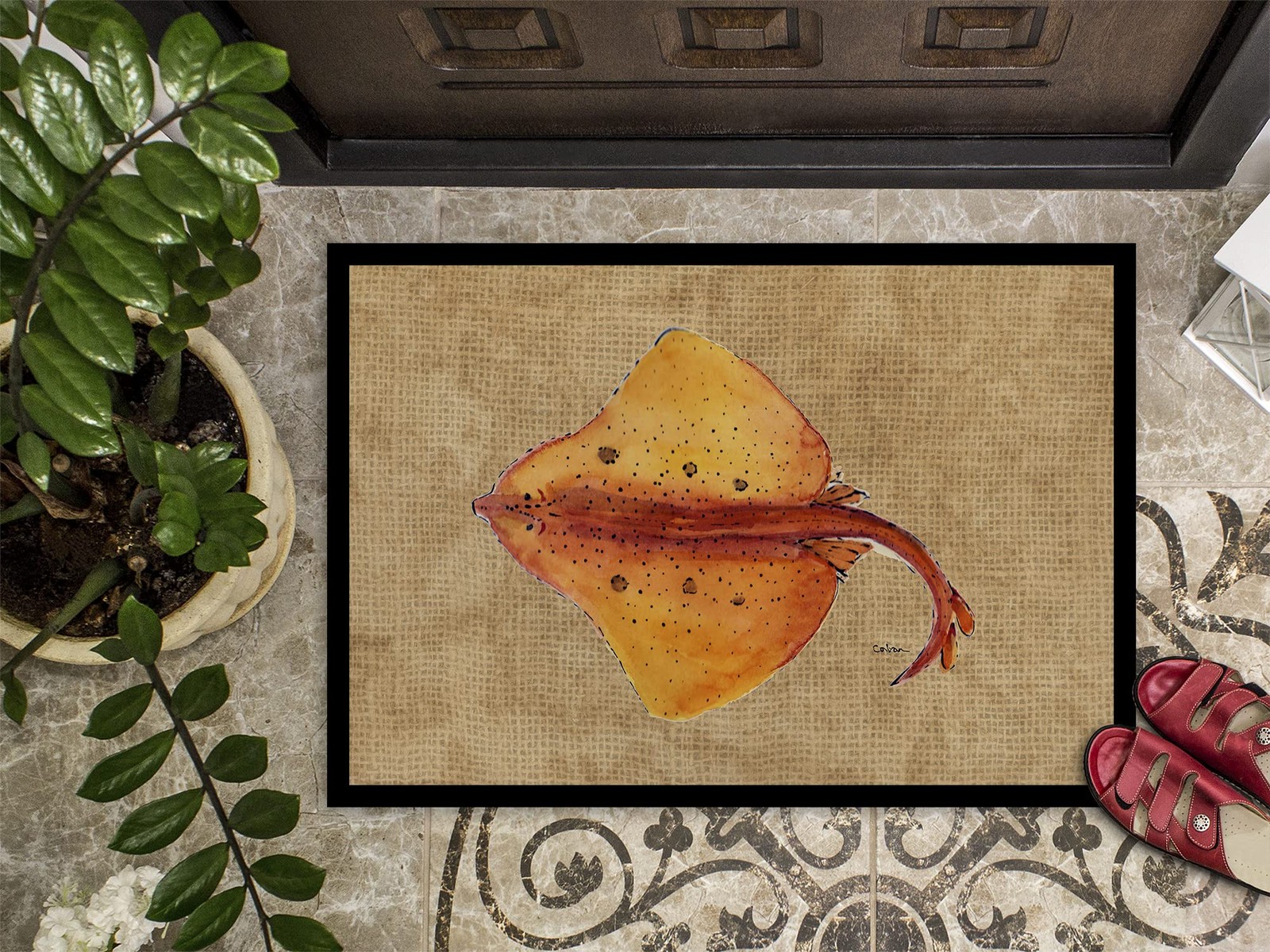 Caroline'S Treasures Carolines Treasures 8815Jmat Blonde Ray Stingray 24X36 gallery