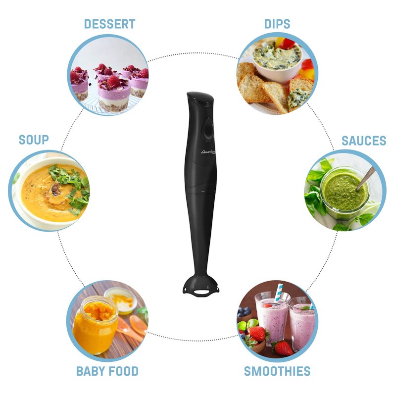 EHB2425B Electric Immersion, Mixer, Chopper, 1-Touch Control Hand Blender, 15 gallery