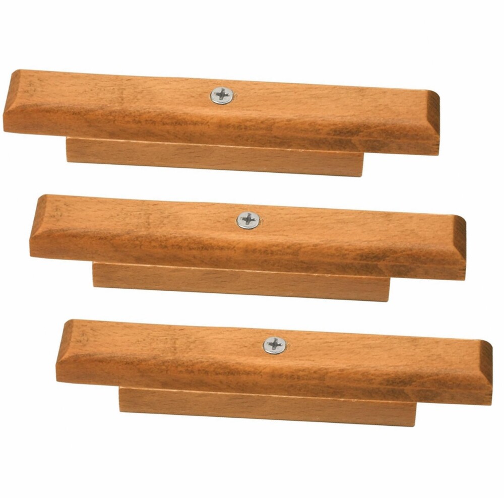 3 Pack, Cherry Wood Replacement Handle FITS Weber Charcoal Grill New gallery