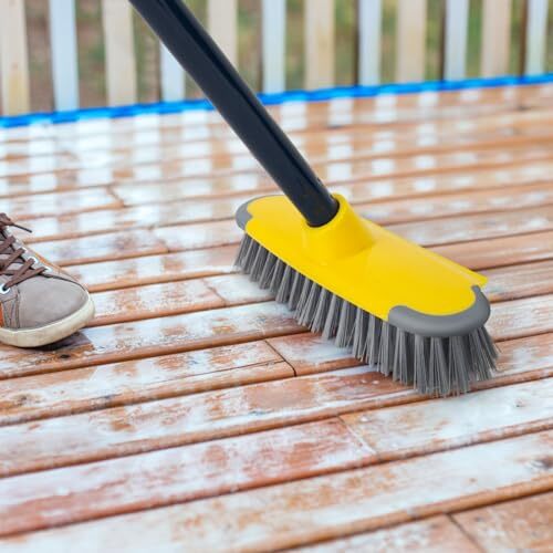 Deck Brush with Long Handle, Scrub Brush for Shower, 50'' Outdoor Floor gallery