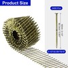 2400 Count Siding Nails 2-1/2" x 0.091" 15-Degree Ring Shank Collated Wire Coil gallery