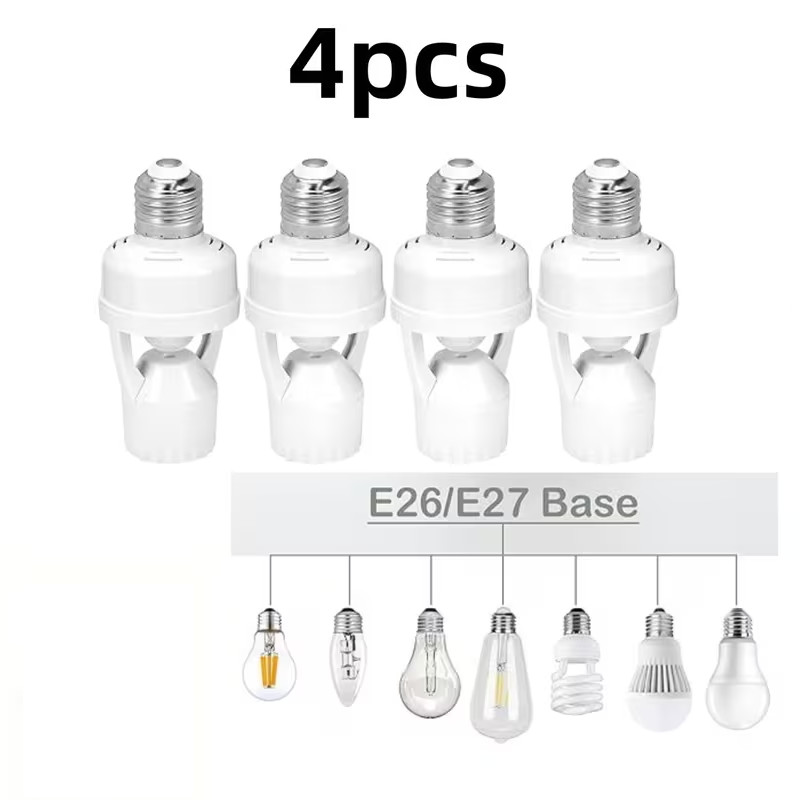 Motion Sensor Light Socket E26/E27 PIR Motion Activated Socket 60W Max gallery