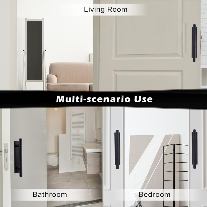 8 Pack Adhesive Cabinet Handles Pulls, Self Stick Door Handles ABS Plastic Pulls gallery