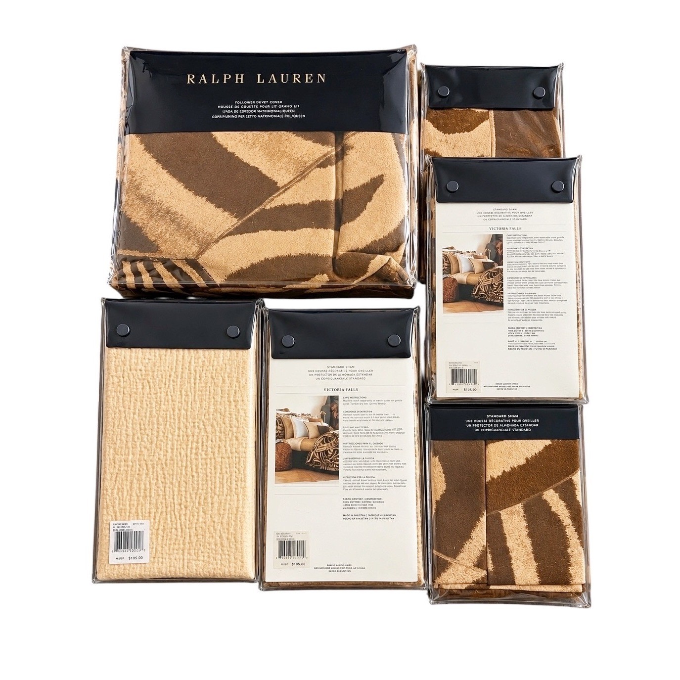 New Ralph Lauren Victoria Falls Full Queen Duvet Cover 5 Standard Shams Set gallery