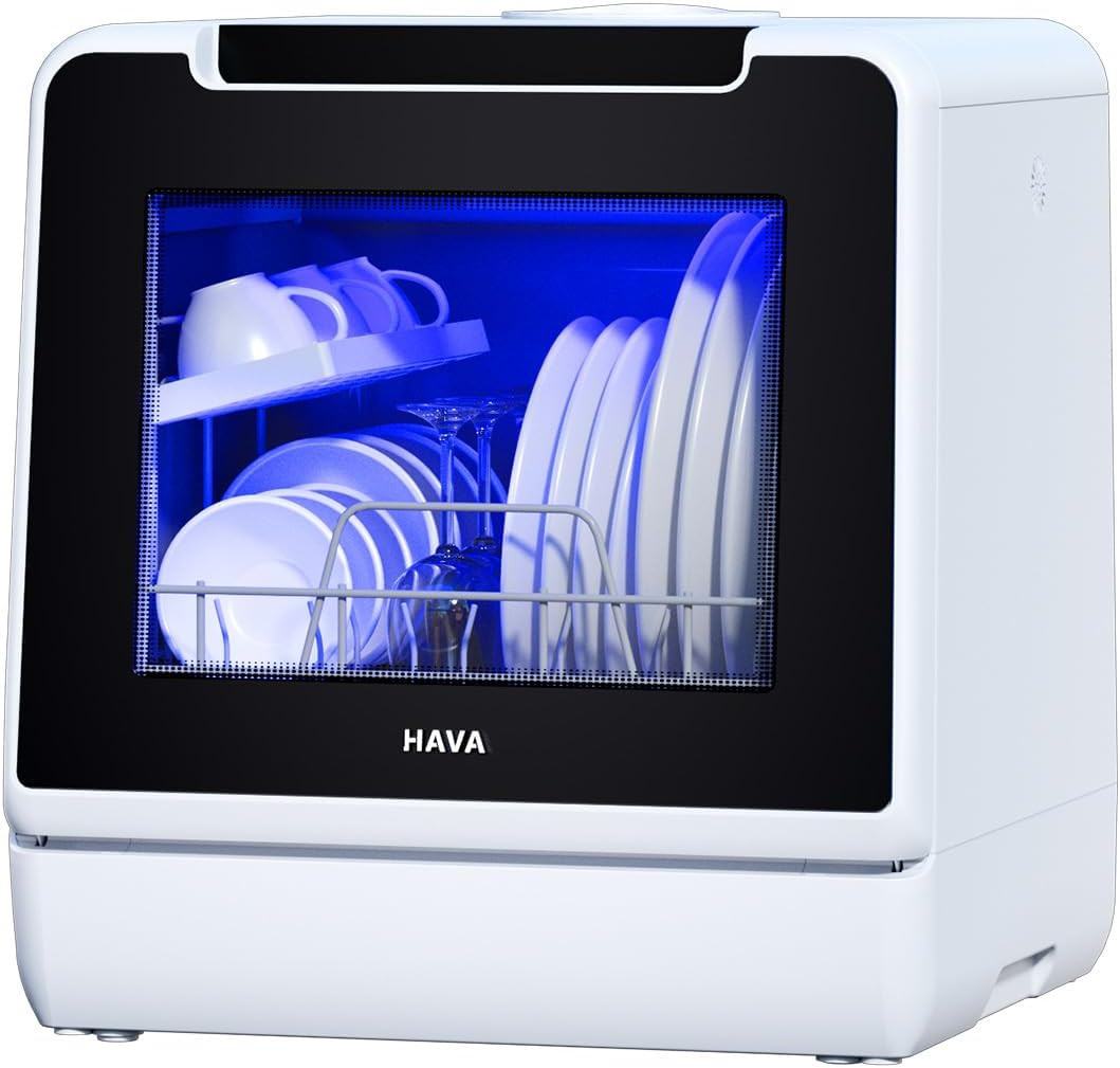 8 Wash Programs Portable Dishwasher 5L Water Tank Child Lock Delayed Start gallery