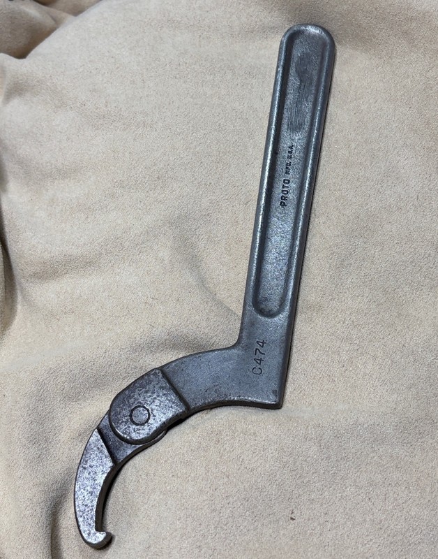 Proto Tools USA C474 Adjustable Hook Spanner Wrench 2"-4-3/4" Excellent gallery
