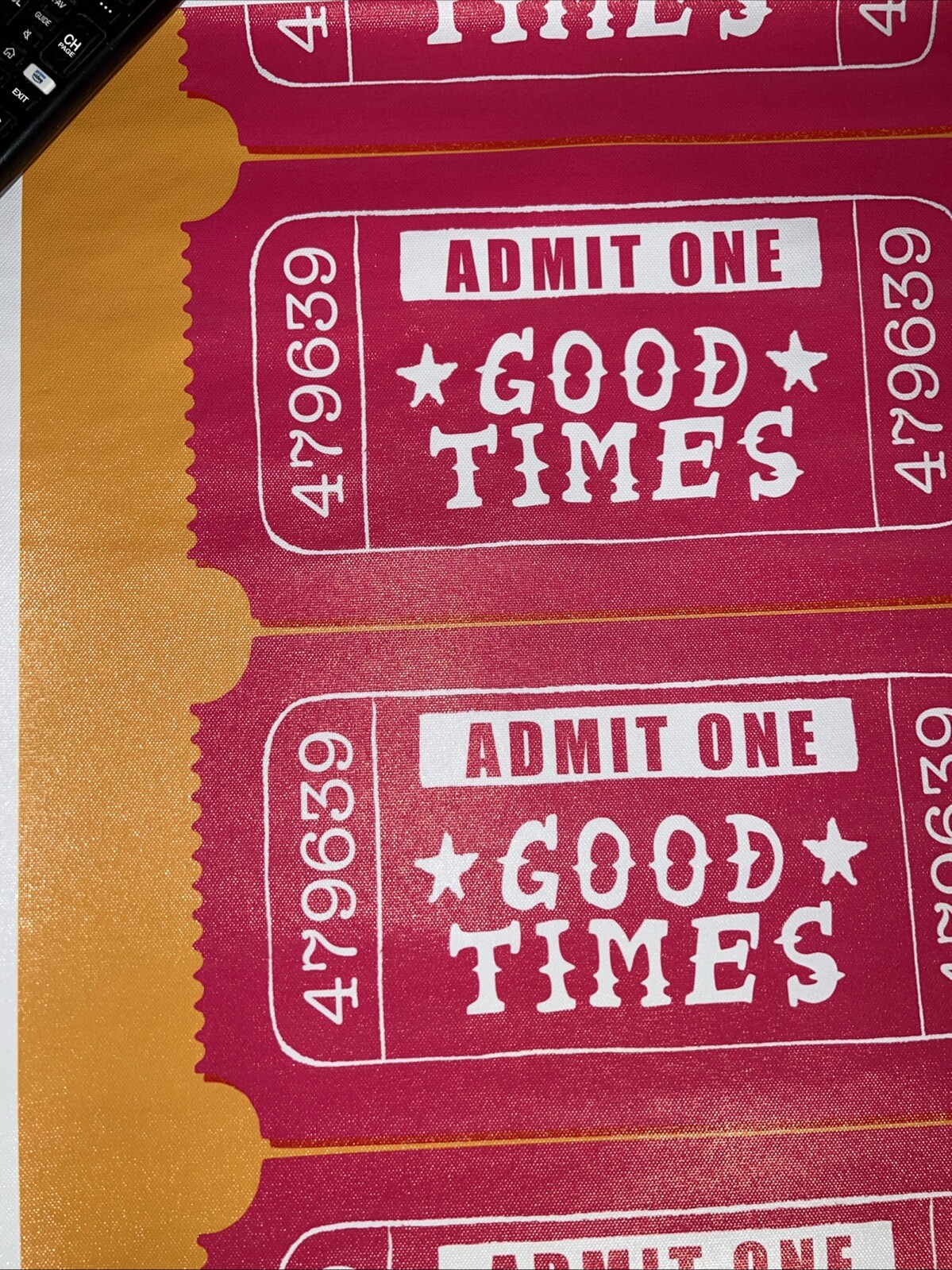 Good Times Admit One Ticket ✅ Fun Party Poster Canvas Wall Art ✅ 24 X 16.5 Inch gallery