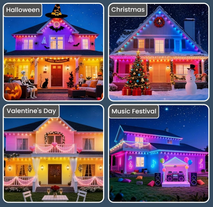 500FT Permanent Outdoor IP67 waterproof Smart App Control Remote gallery
