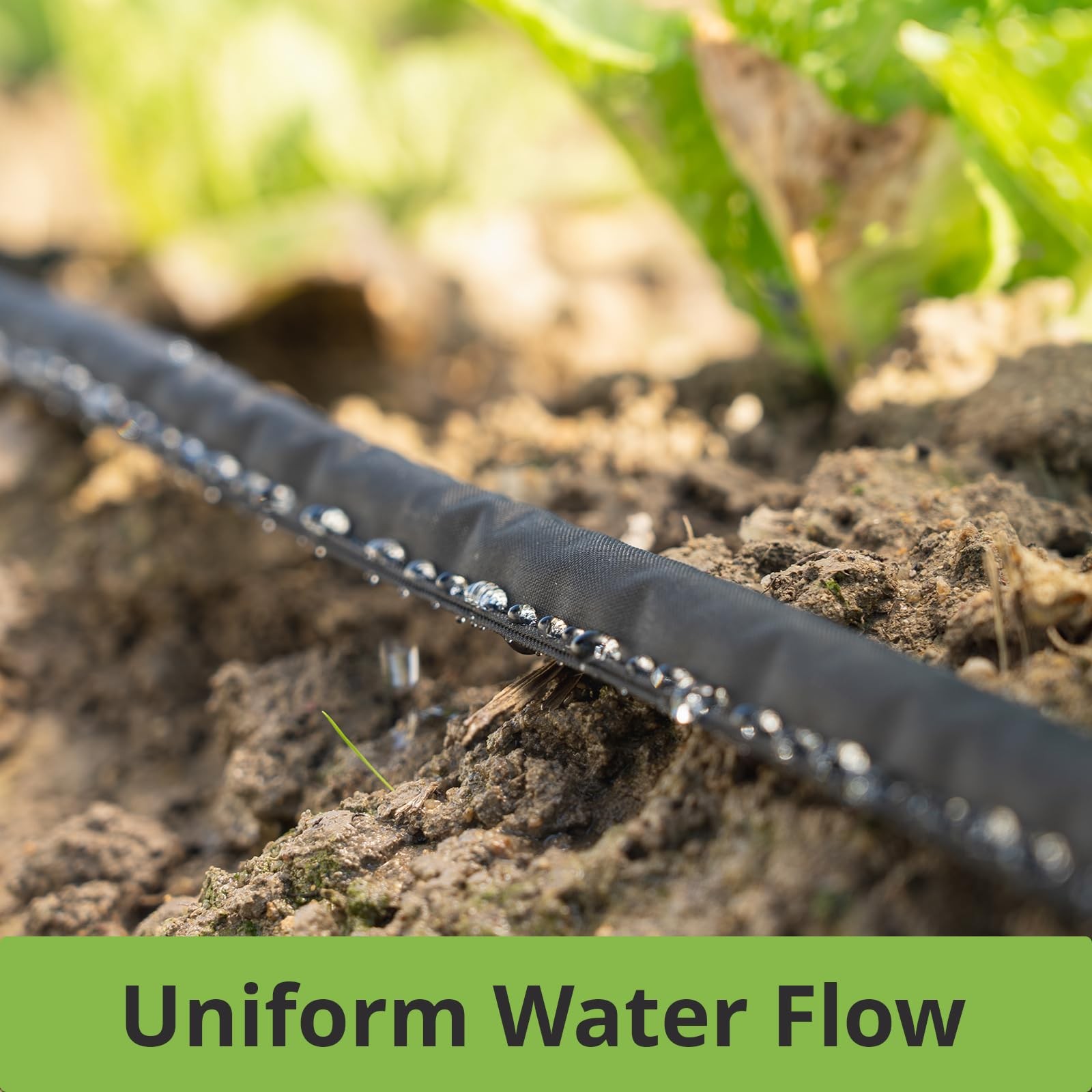 Flat Soaker Hose 75ft Leakproof Design Double Layer Sprinkler Hose Drip Hose gallery