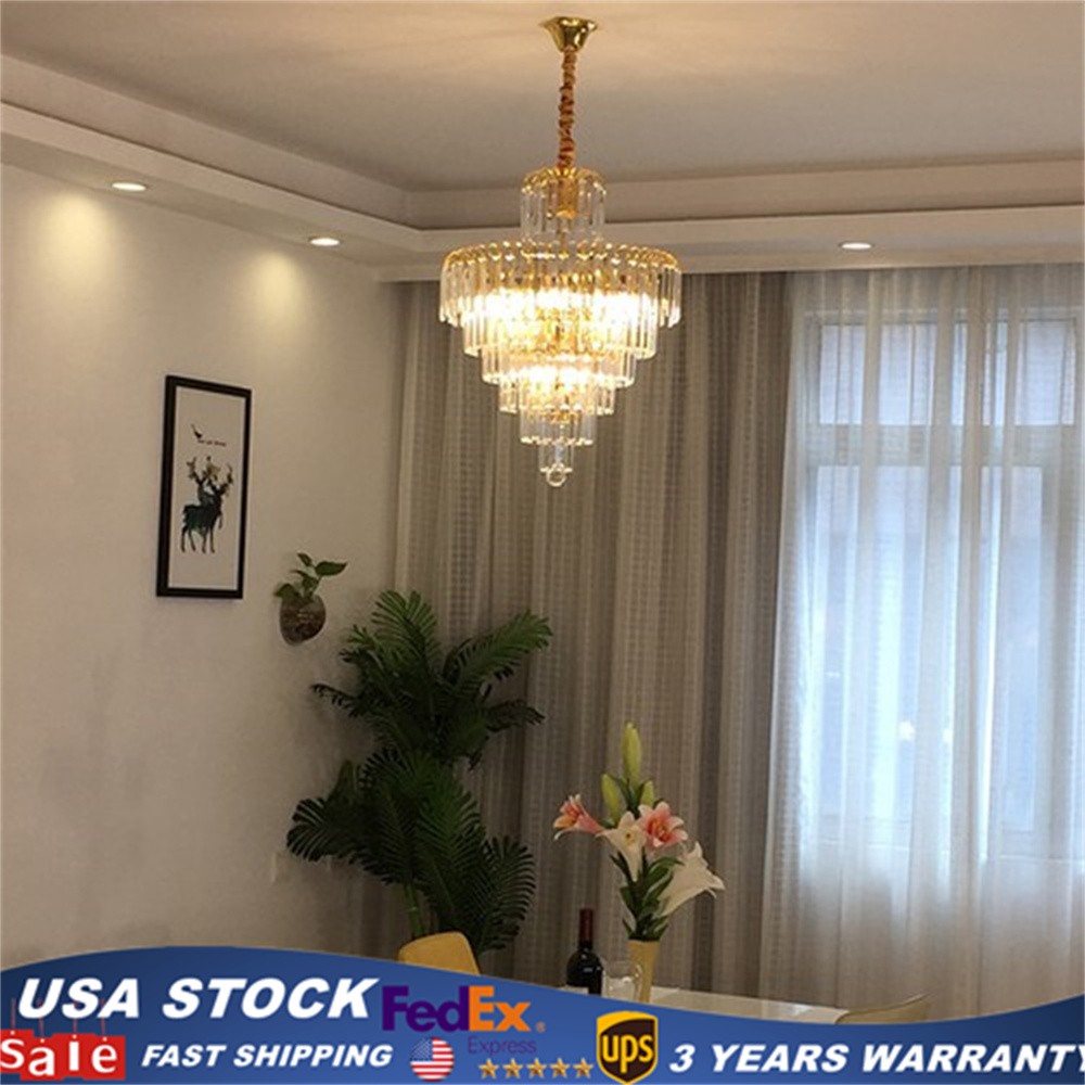 Elegant Crystal Chandelier Ceiling Light Pendant Fixture Lighting Lamp Modern gallery