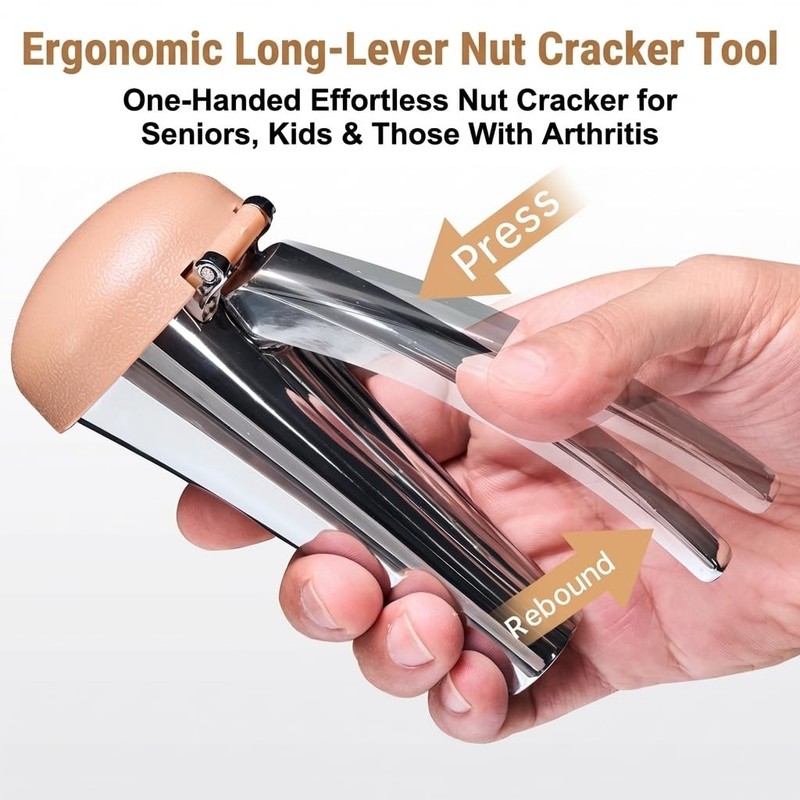 Nutcracker Effortlessly Cracks Large to Medium Nuts, Heavy Duty Nut Cracker t... gallery