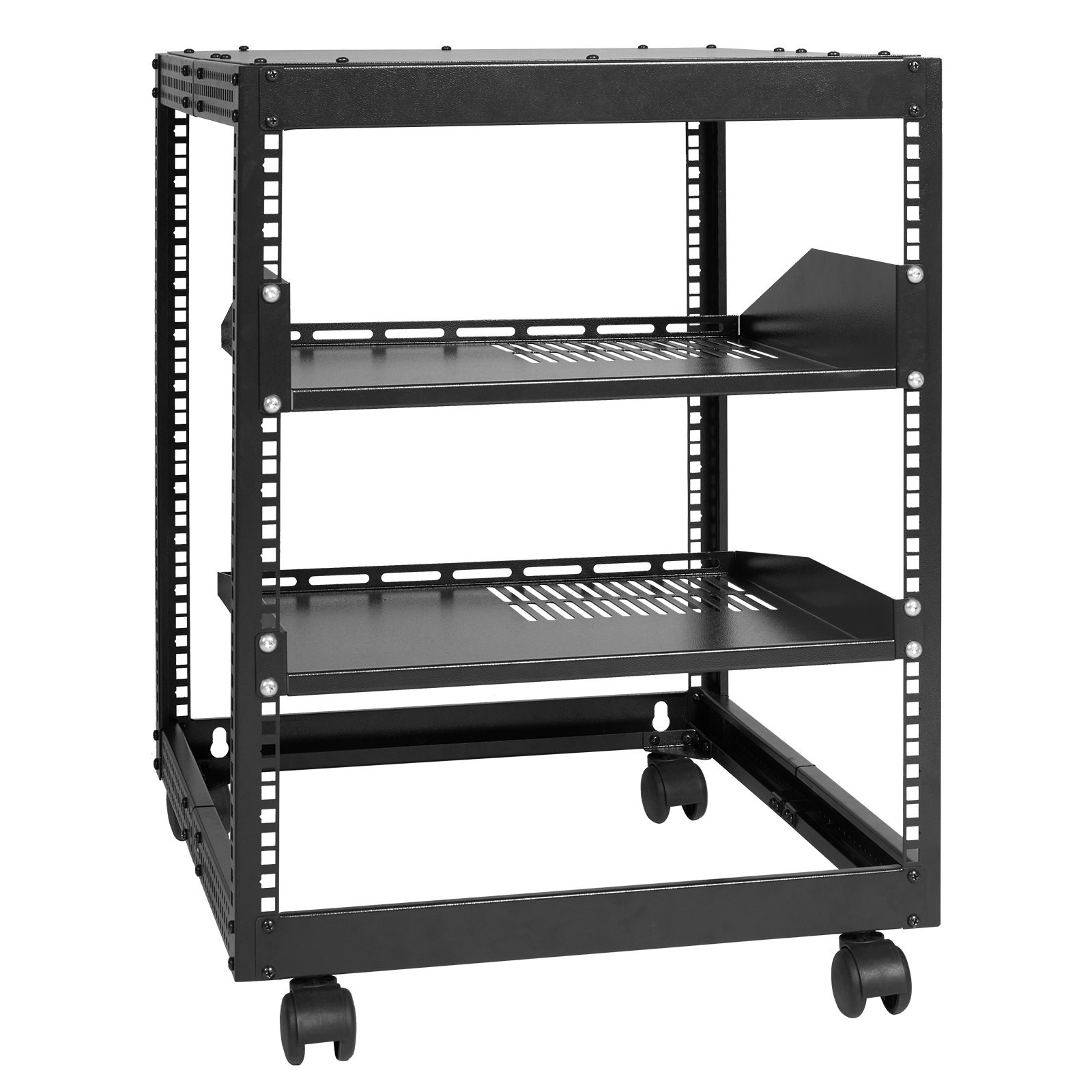 12U Open Frame Server Rack,23-40 in Adjustable Depth,Free Standing or Wall Mount gallery