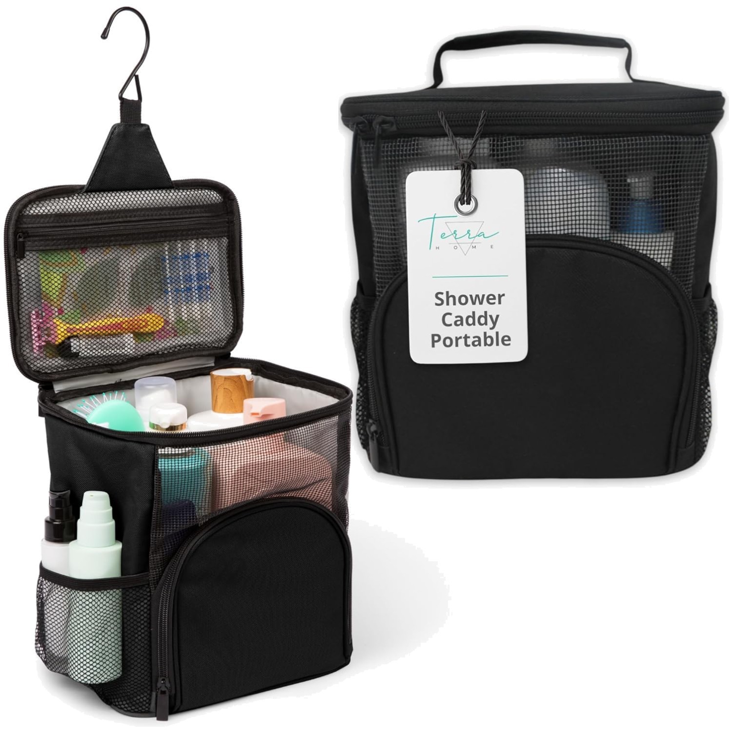 Travel-Friendly Mesh Shower Caddy - Perfect for Dorms & Summer Camp Adventures gallery