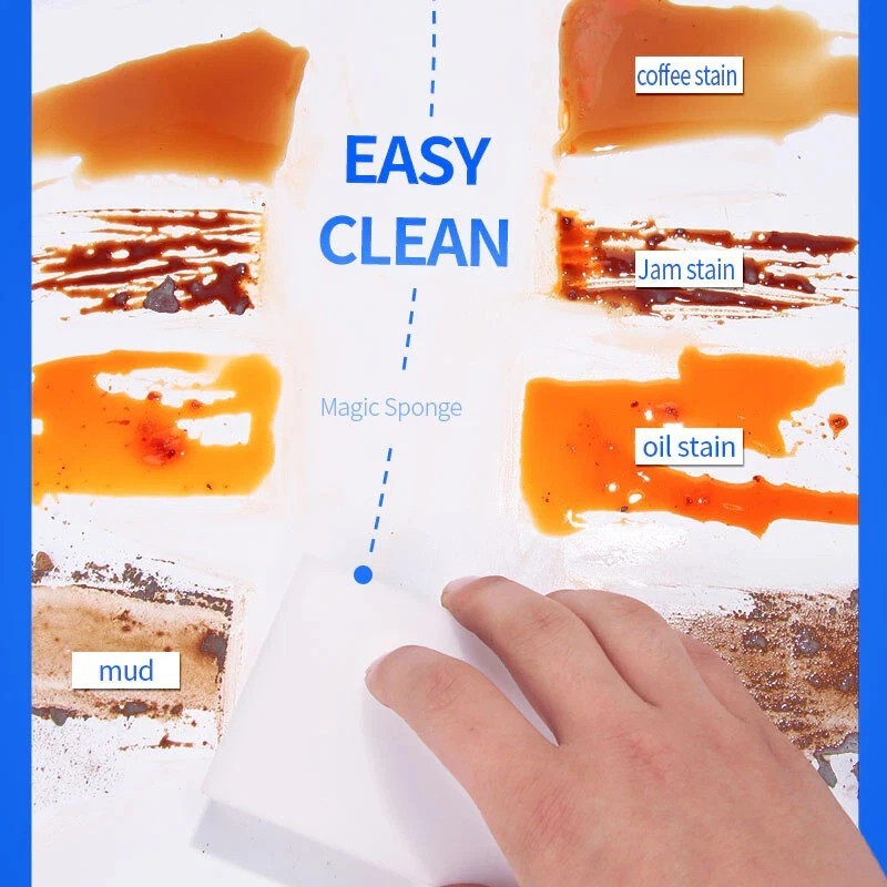 High Density Magic Sponge Eraser Melamine Cleaner Double Compressed Heavy Duty gallery