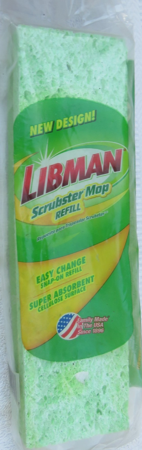 Libman Scrubster Mop Refill Easy Change Snap-on Refill Super Absorbent New gallery