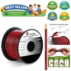 40FT 18 Gauge Hookup Cable – Ideal for 12V/24V LED Light Applications