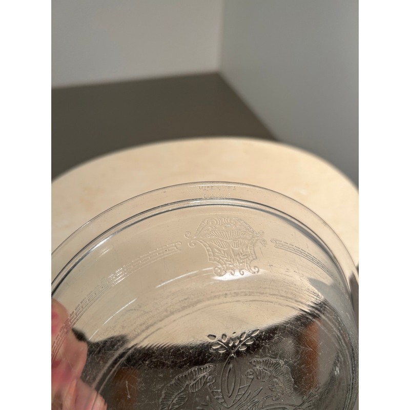 Glasbake replacement lids 507, 506 vintage Poppy design 61/2 + 71/2 round USA gallery