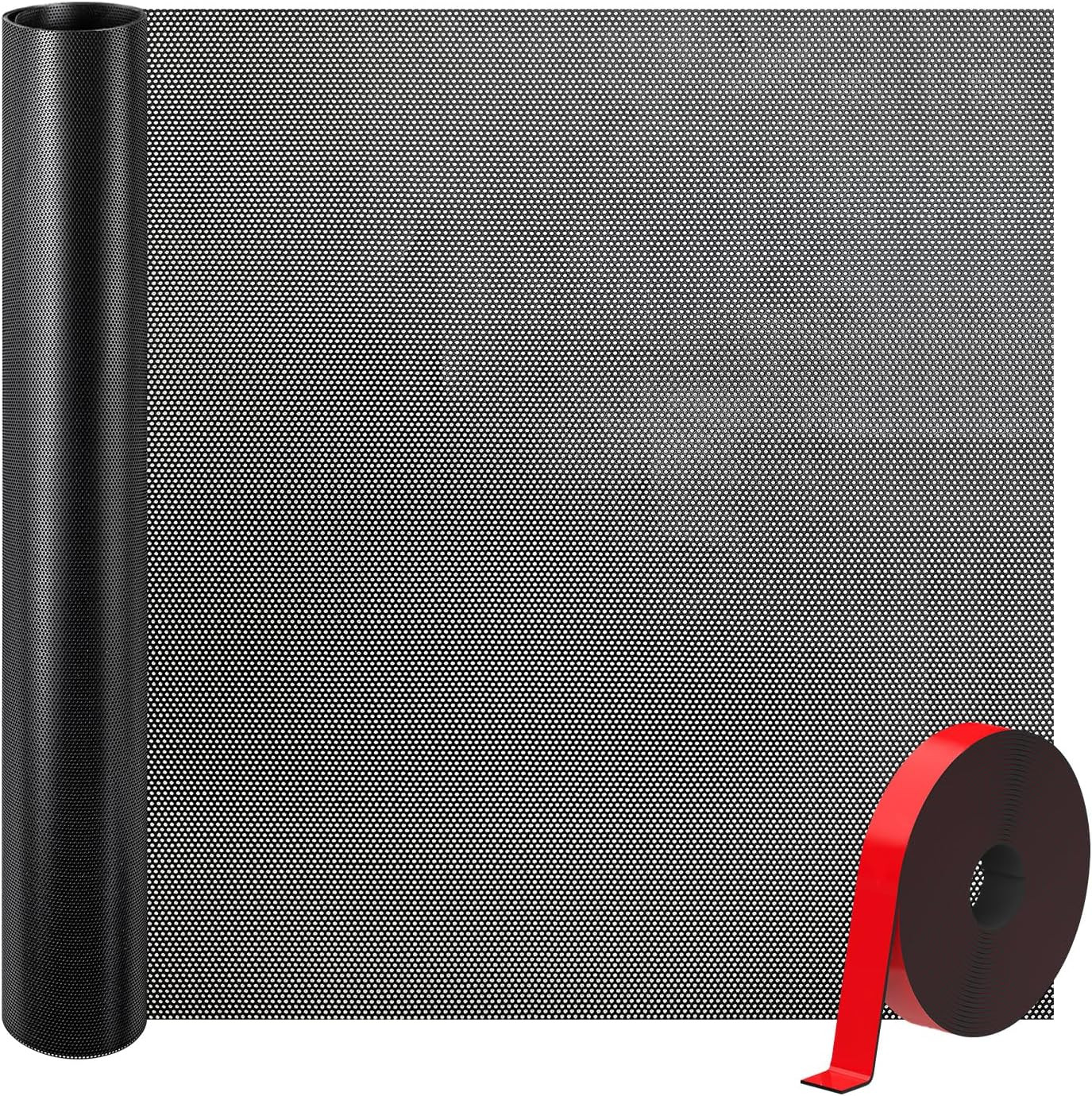 39X16 Inch Customizable DIY Floor Vent Covers, Magnetic PVC Vent Mesh for Wall, gallery