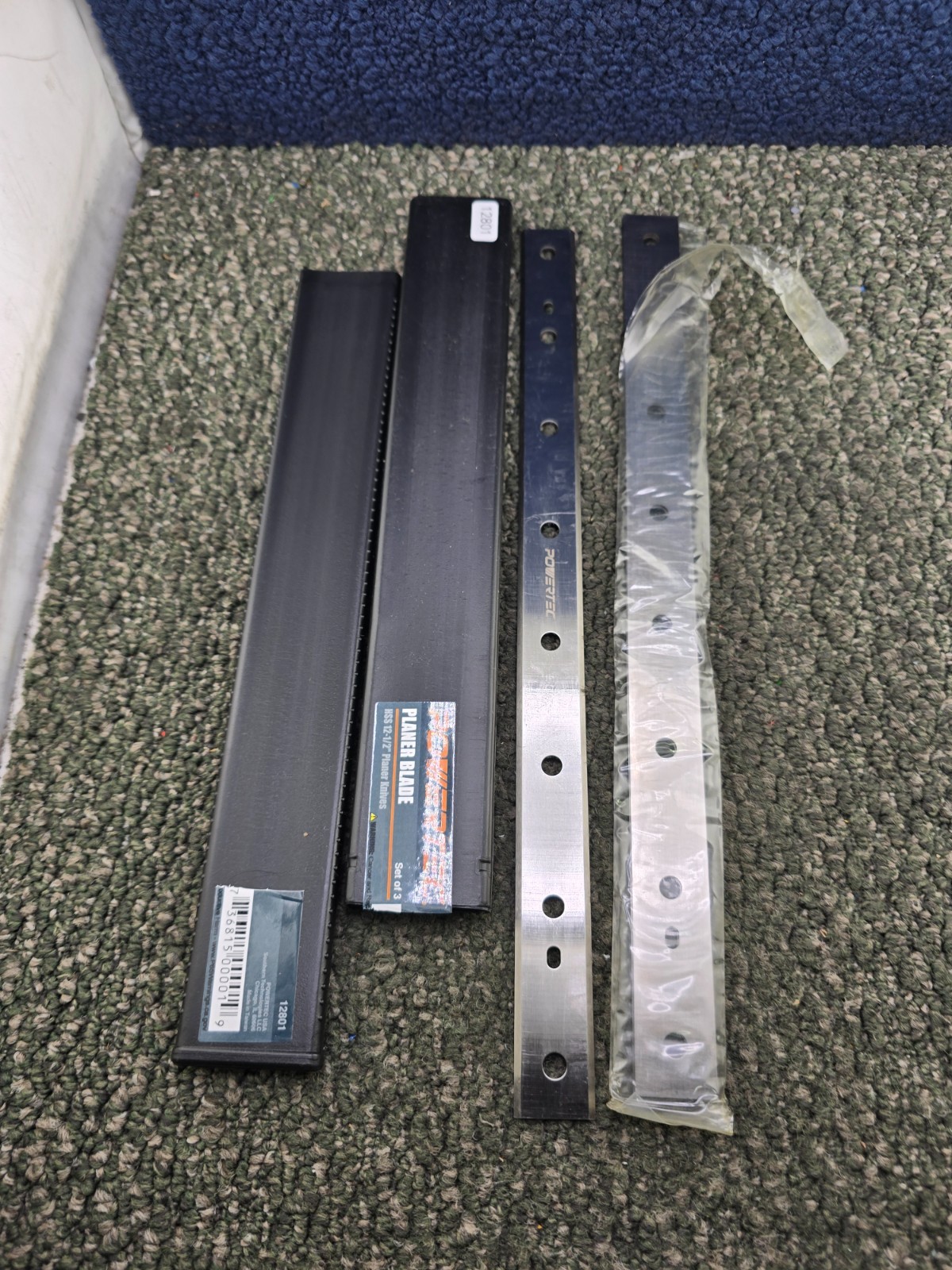 (QTY 6) POWERTEC 12801: 12-1/2 Inch Planer Blades For Delta TP305 WEN 6550 gallery