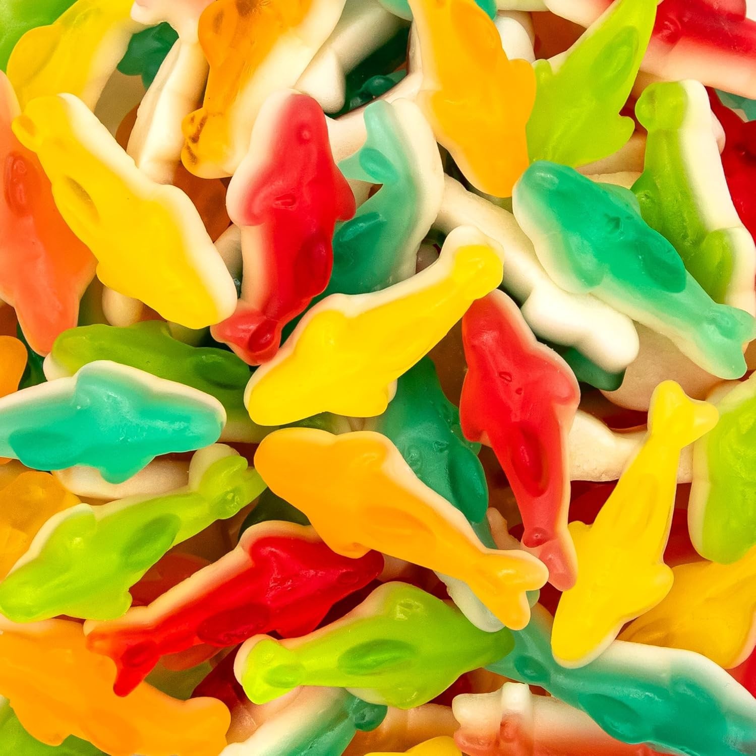 Gummy Sharks | 1-Pound Bag | Dye Free Сandy | Assorted Fruit Gummy Candy | Shar gallery