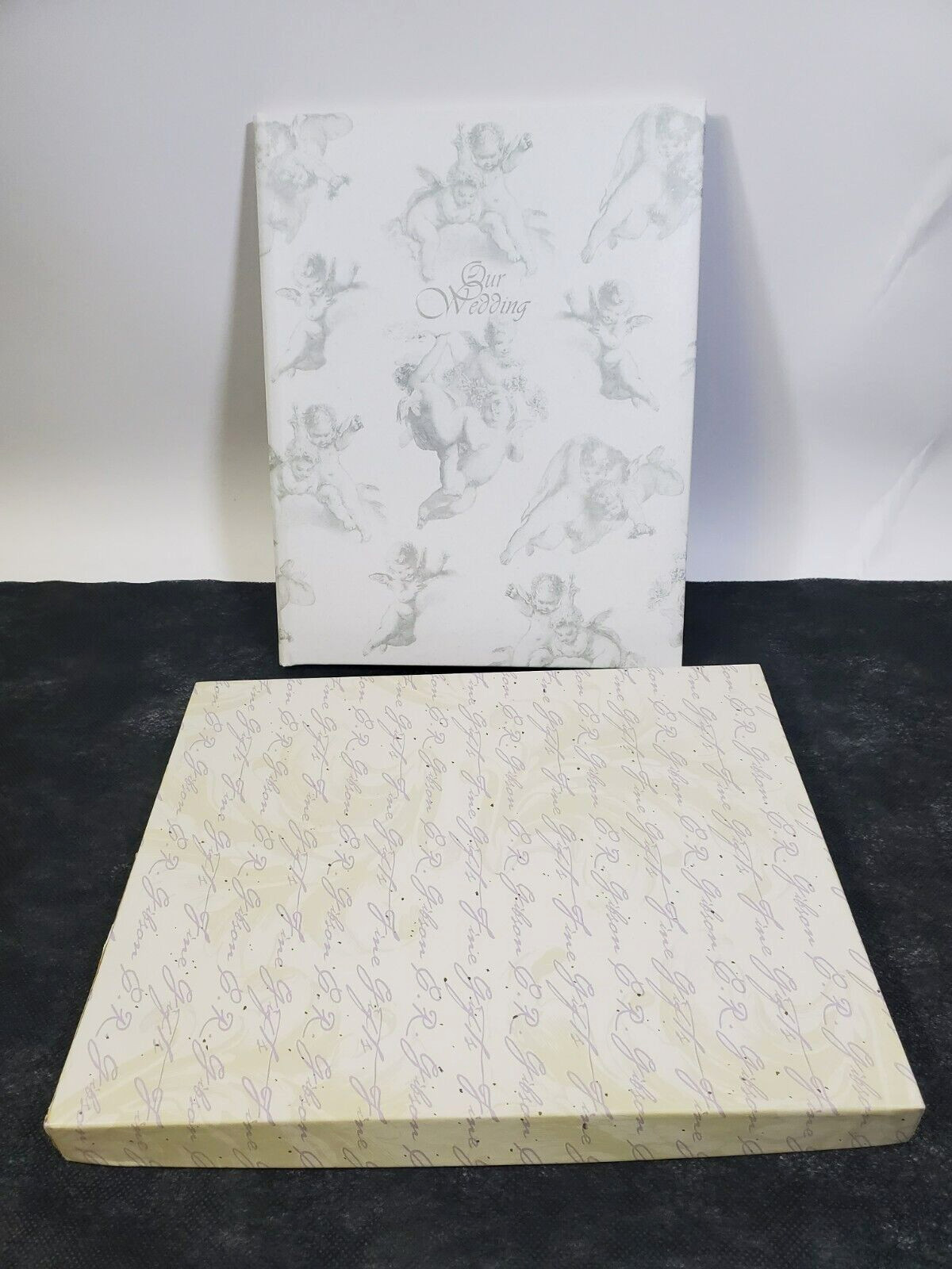 CR Gibson Cupid Arrow Wedding Memory Book Document your Wedding 9" x 11.25" Grey gallery