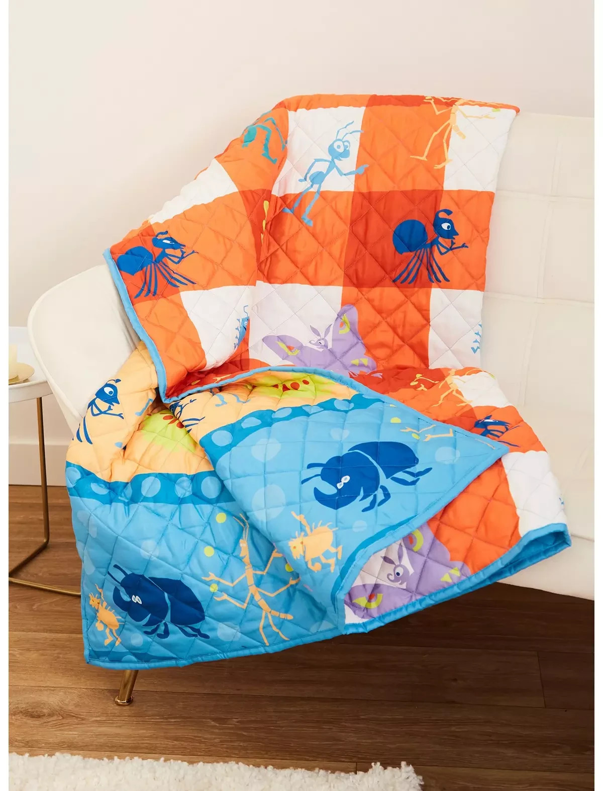 Disney Pixar A Bug's Life Retro Quilted Blanket — 60X80 gallery