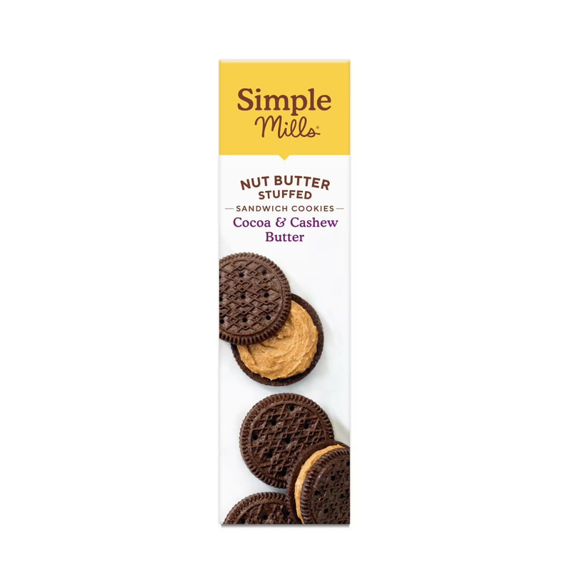 Simple Mills Nut Butter Stuffed Sandwich Cookies, Cocoa Cashew Creme... gallery