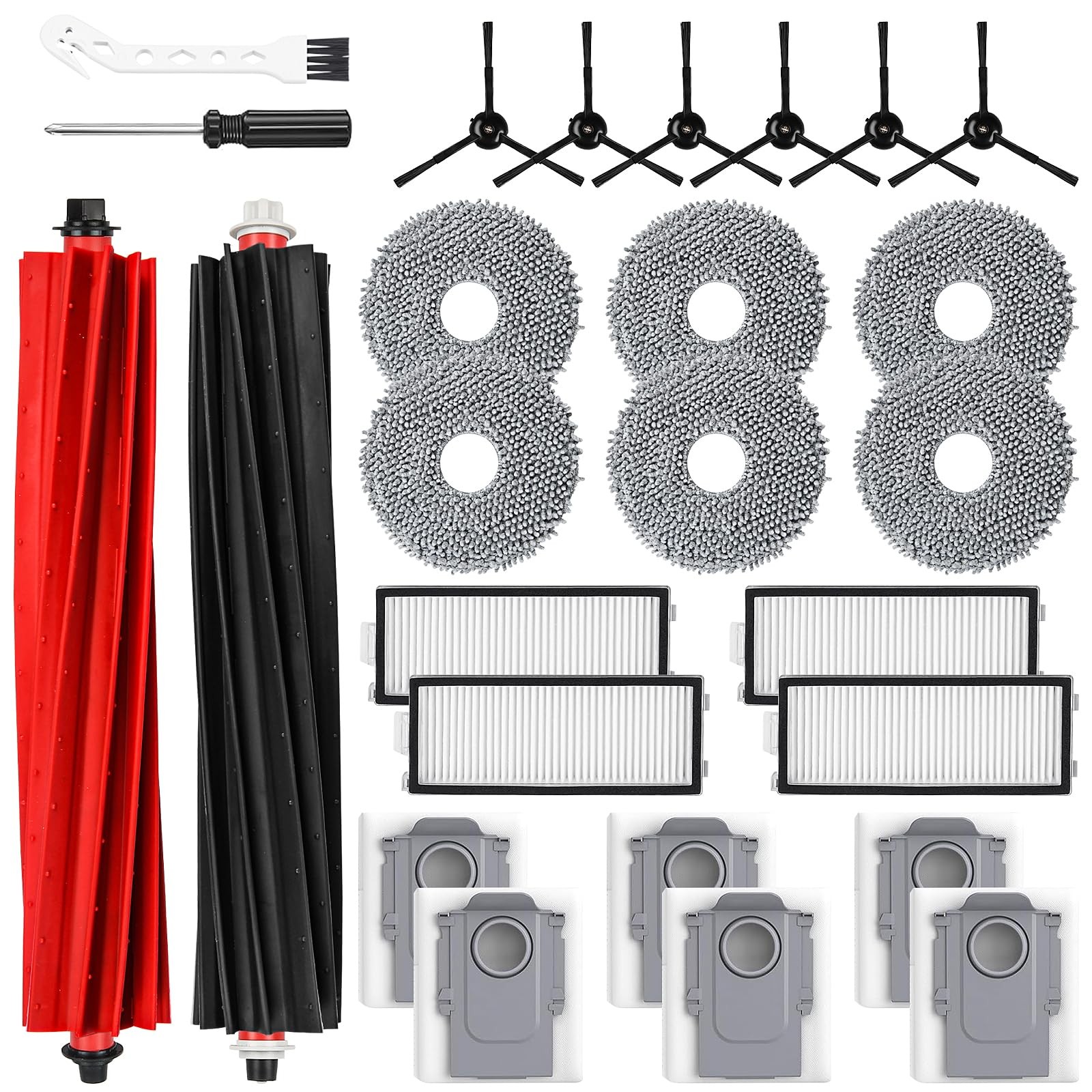 26 Pack for Roborock Qrevo Master/Qrevo Slim Robot Vacuum Cleaner, 2 Main Bru... gallery