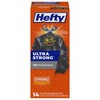 Hefty Strong Large Trash Bags, Black, 30 Gallon, 14 Count (Pack of 1), Black gallery