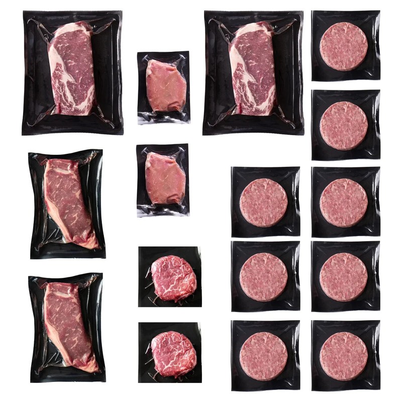 PREMIUM ANGUS BEEF Assortment USDA CHOICE 16-Packs 8 lbs Total Uncooked Frozen gallery