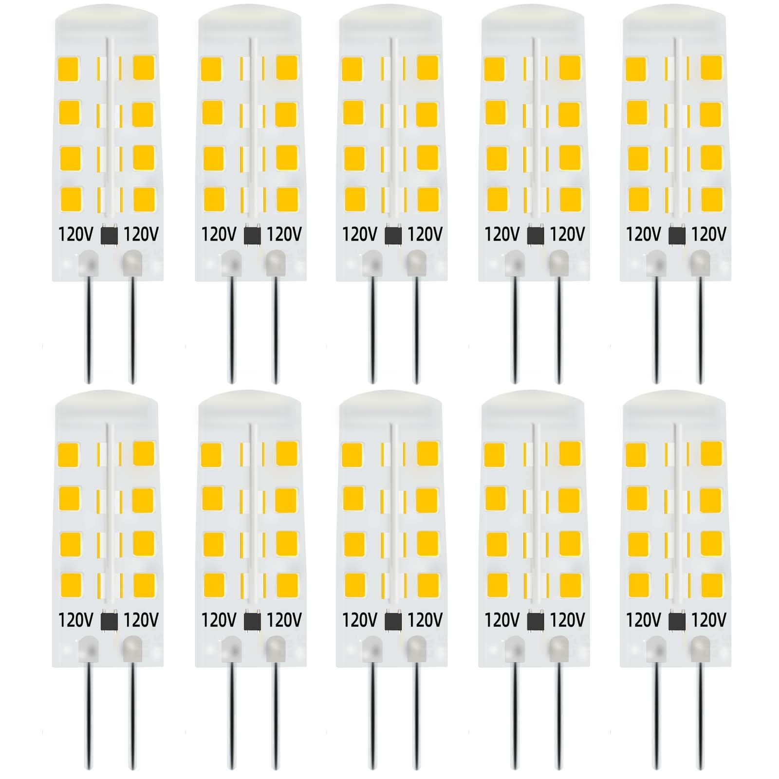 G4 120V Led Light Bulb 2w 20w Halogen Equivalent 200lm Warm White 3000K Pack ... gallery