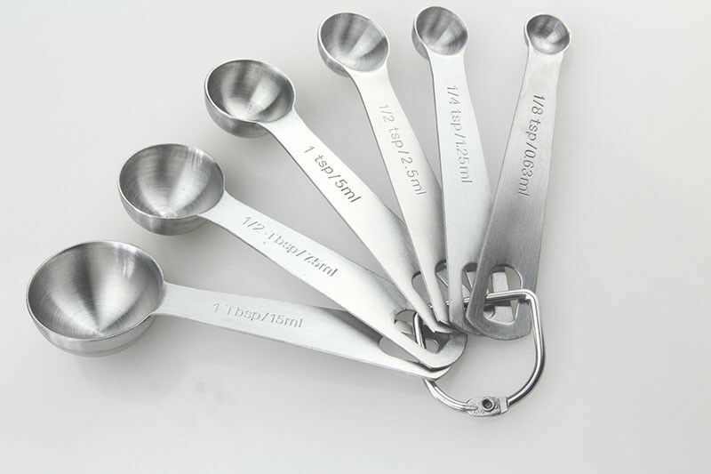 TECHTONGDA 1 PC Stainless Steel Measuring Spoons 6 Set Cooking Tool Hot Sale gallery