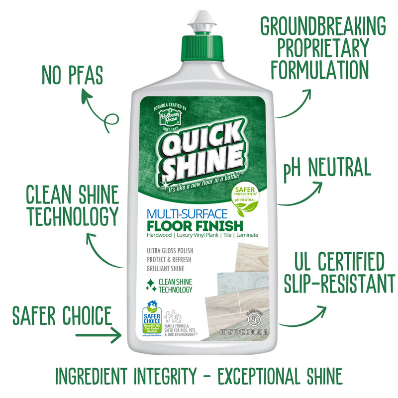 Quick Shine PFAS-Free Multi-Surface Floor Finish & Household Polish gallery