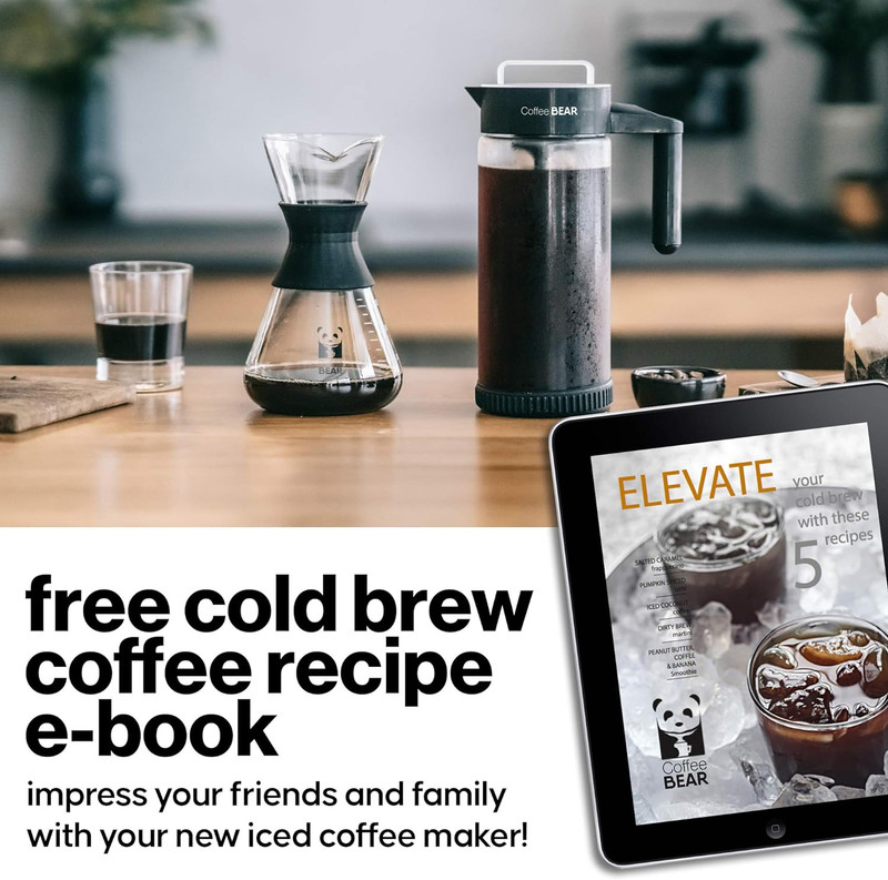 – Cold Brew Coffee Maker and Ice Tea Brewer, Borosilicate Glass Pit gallery