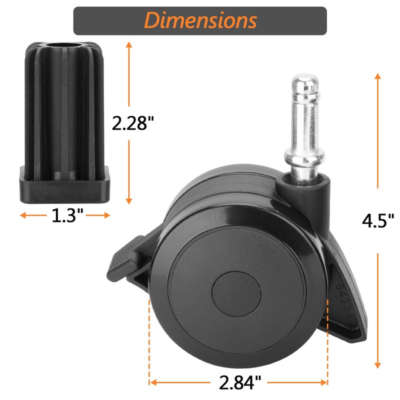 70360 Locking Caster with Insert for Weber Spirit Grill Parts 2009-2012, for ... gallery