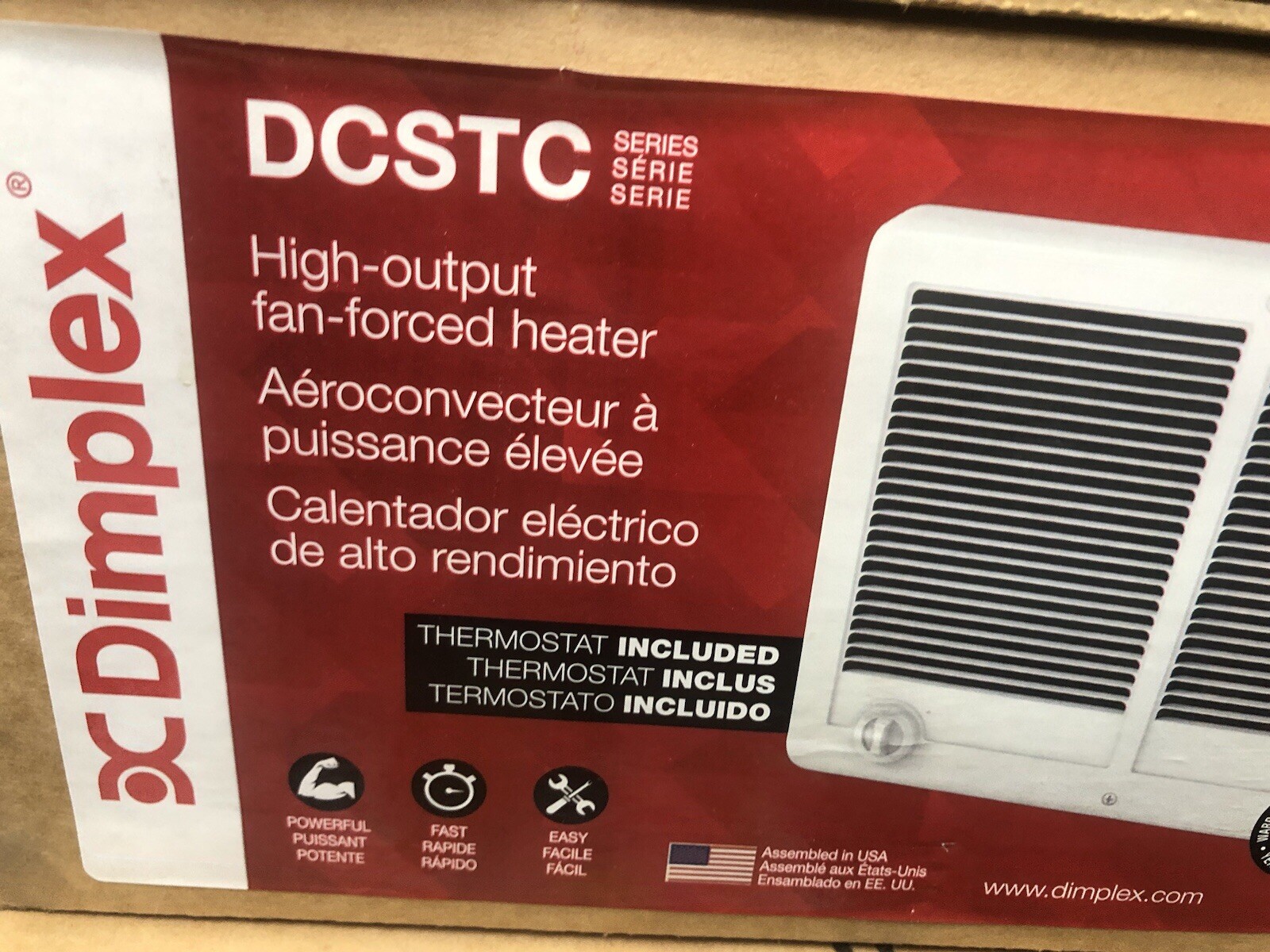 Dimplex DCSTC302TW 3000-Watt 240-Volt Forced Air Heater Wall Mount (47526) New gallery