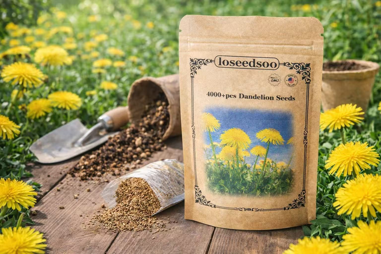 4000+ Dandelion Seeds for Planting – Heirloom Non-GMO Taraxacum Officinale Seeds gallery