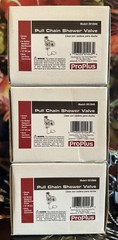 3x ProPlus Pull Chain Shower/Urinal Valve 2012040 Chrome-Finish Heavy Cast-Brass