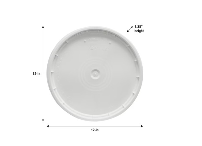 United Solutions 5-gallon White Plastic Bucket lid gallery
