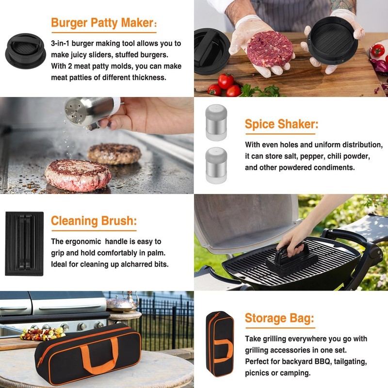 Griddle Accessories Kit, 25PCS Flat Top Grill Accessories Set for Blackstone and gallery