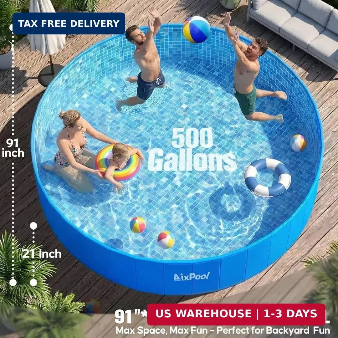 2026 Large Foldable Pool,Non-Inflatable Pool for Adult,Foldable Swimming Pool,Pl gallery