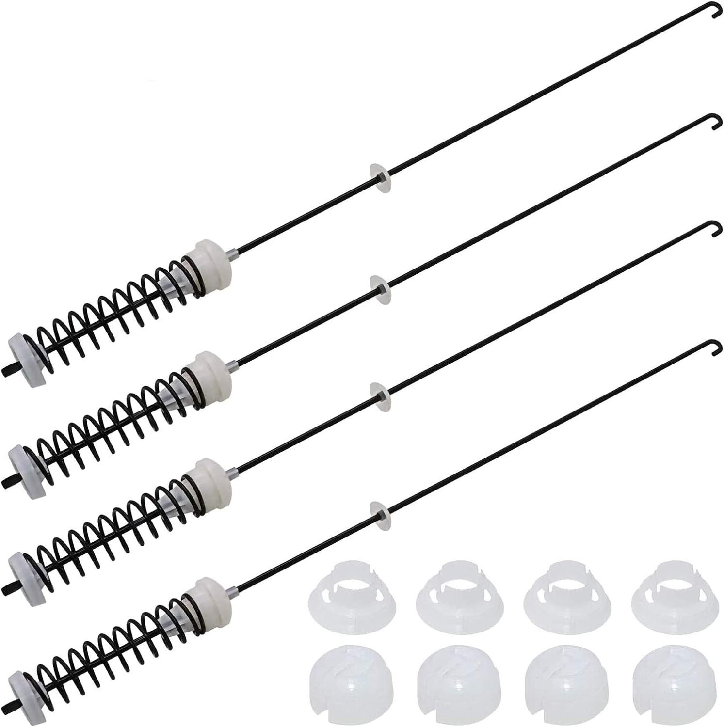 4Pcs Washer Suspension Rod Kit for Whirlpool WTW4800BQ0 WTW4800BQ1 WET4027HW0 gallery