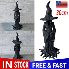 2026 Cracker Barrel Tree Witch Statue Halloween Decor Gift New in Box – 30 cm US