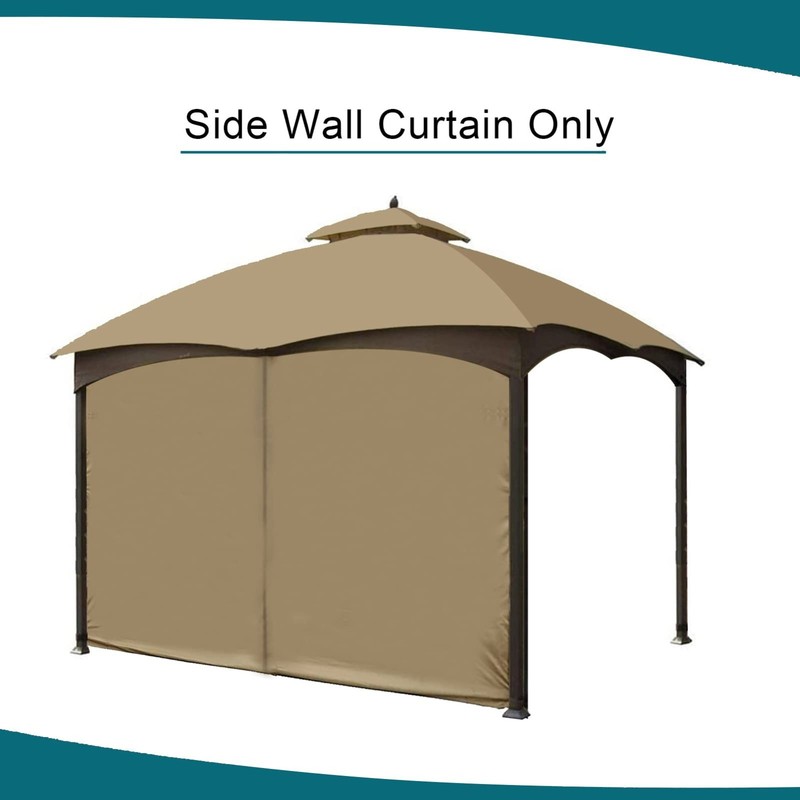 Universal Replacement Privacy Curtain for 10' x 10' Gazebo - Zippered Canopy Sid gallery