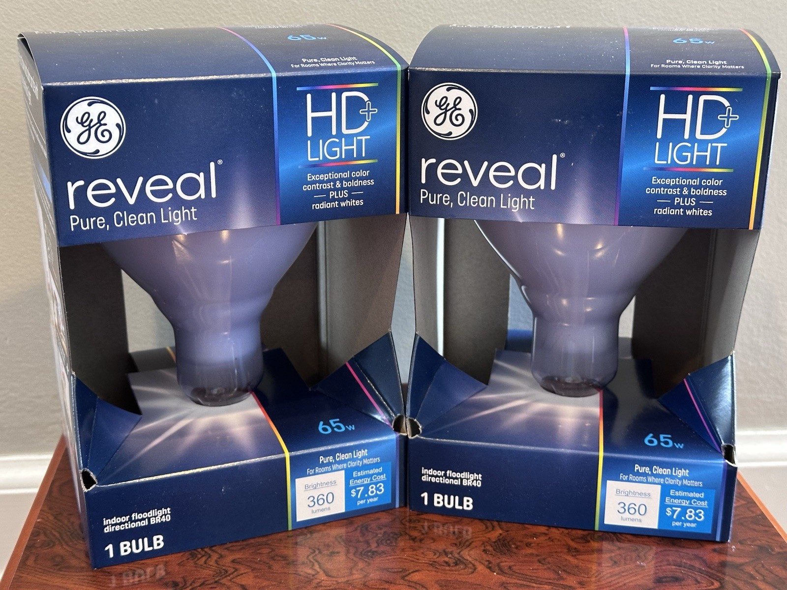 GE Reveal - 65w - PC87904 - Old Style Floodlights - BR40 - Indoor - 2 Pack gallery