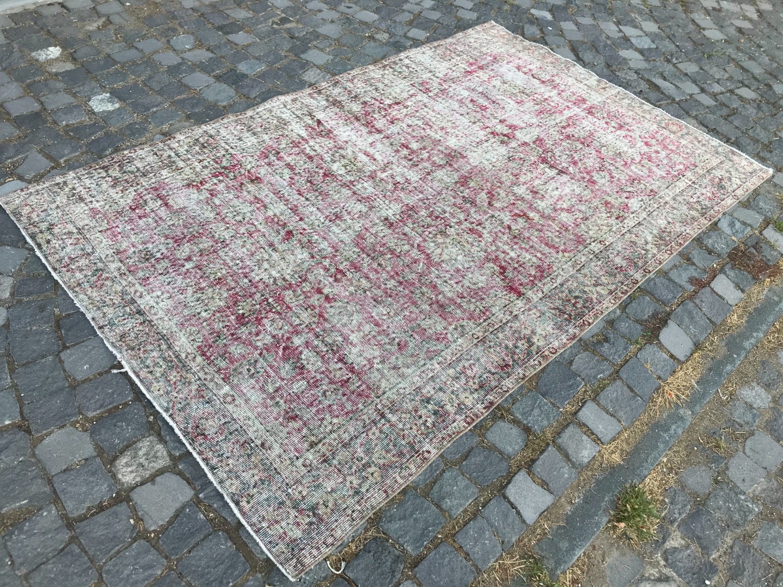 Turkish Vintage Rug, Handmade Wool Rug, Bohemian Large Rug, 4,9 x 7,7 ft gallery